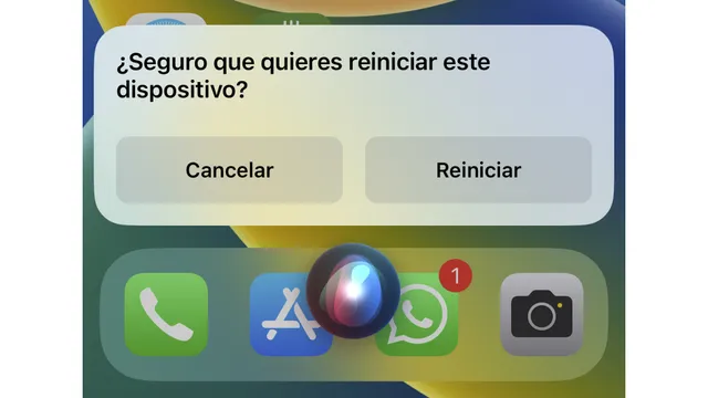 Reiniciar iPhone usando Siri